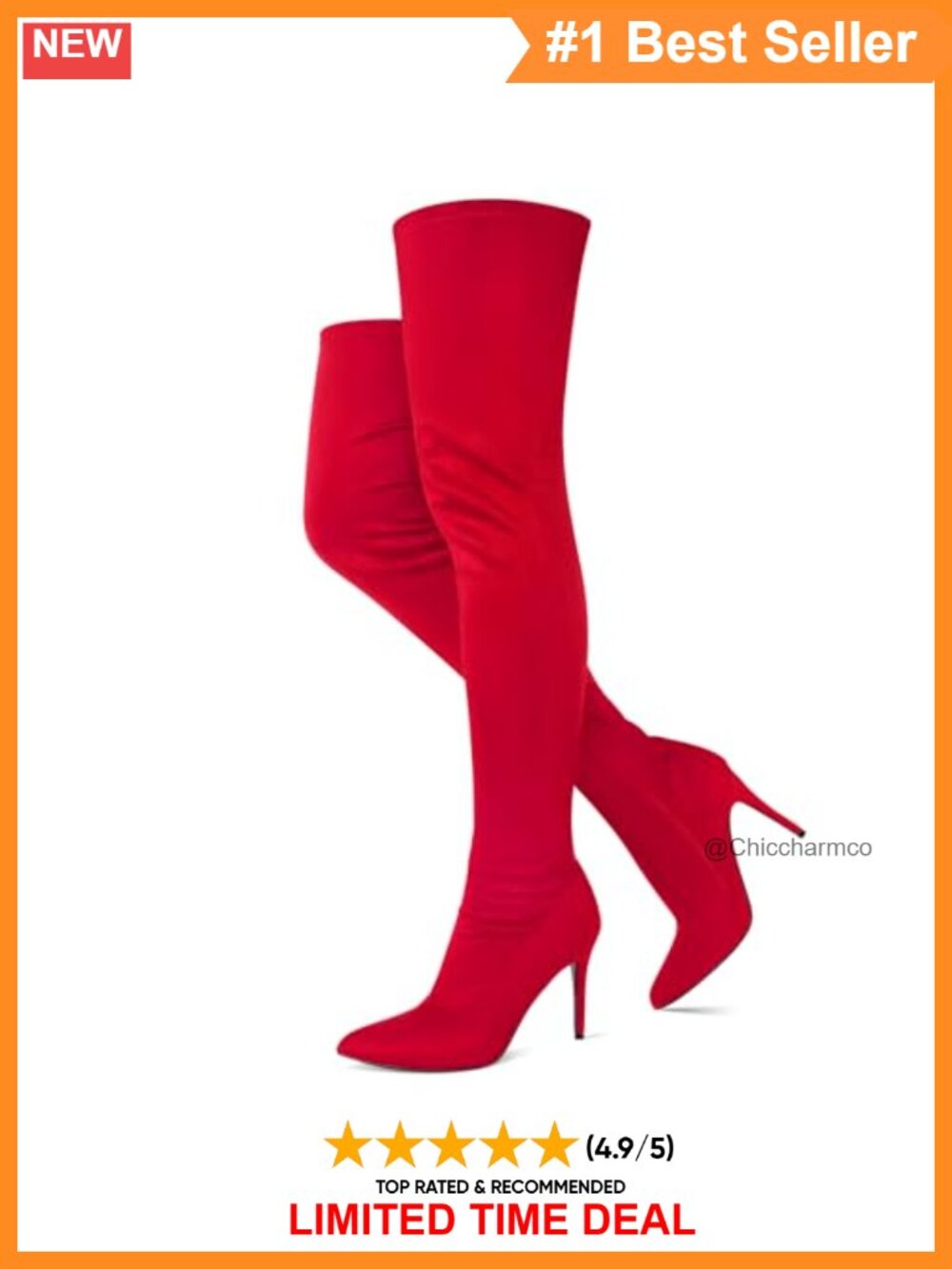 Faux Suede Over The Knee Stiletto Boots Pointed Toe Side Zipper Thigh High